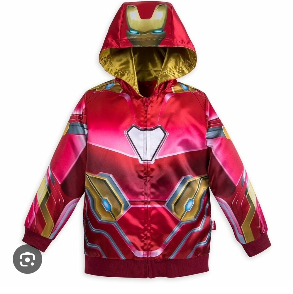 Iron man Disney hoodie Jacket Size 7/8